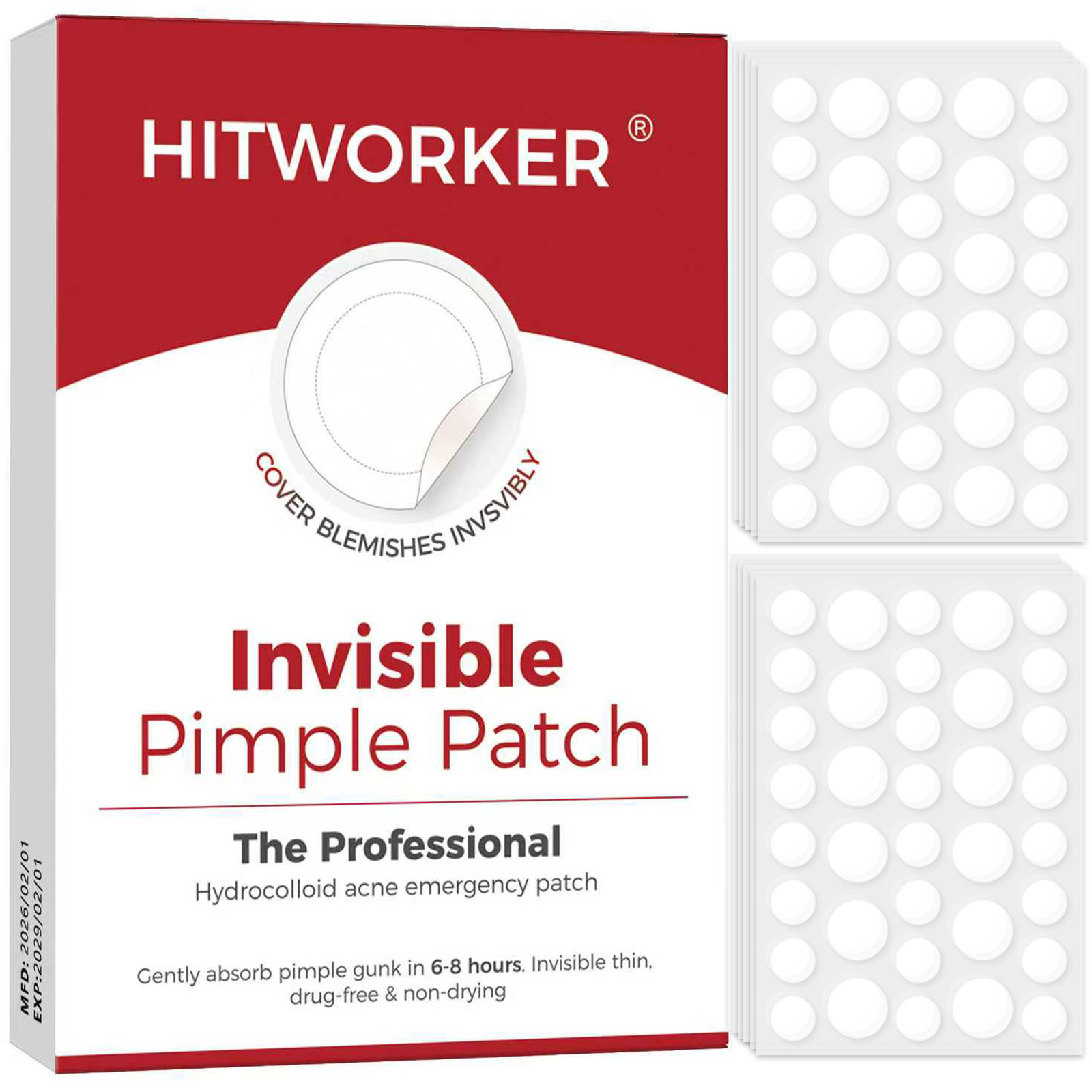 Hydrocolloid Acne Patch - 36/360개입 하이드로콜로이드 여드름 패치 (알코올 프리,