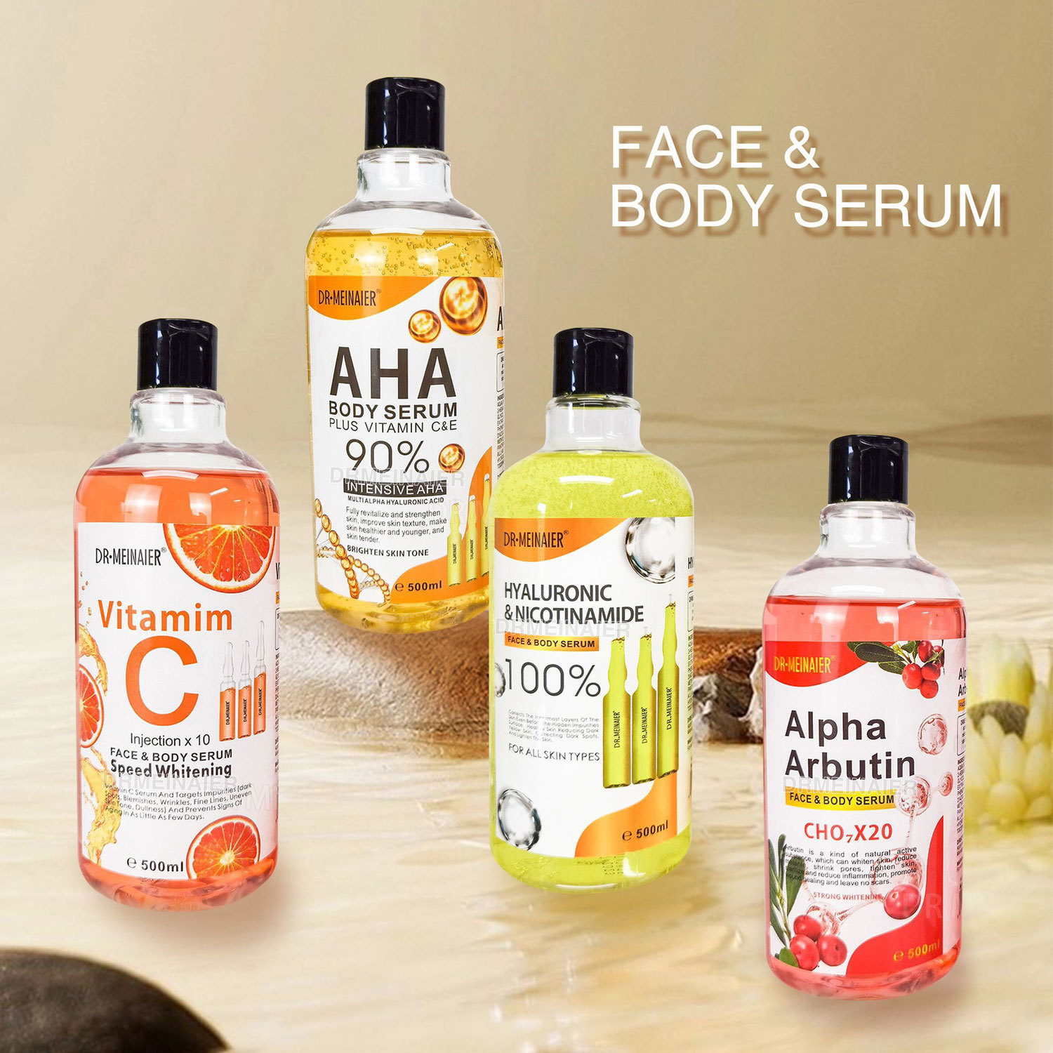Alpha Arbutin Serum - 500ml AHA 모이스춰라이징 페이스 세럼 젠틀