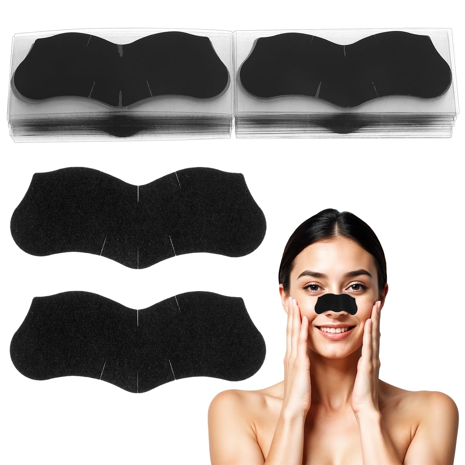 Charcoal Pore Strip - 15 Pcs 대나무 숯 블랙헤드 모공