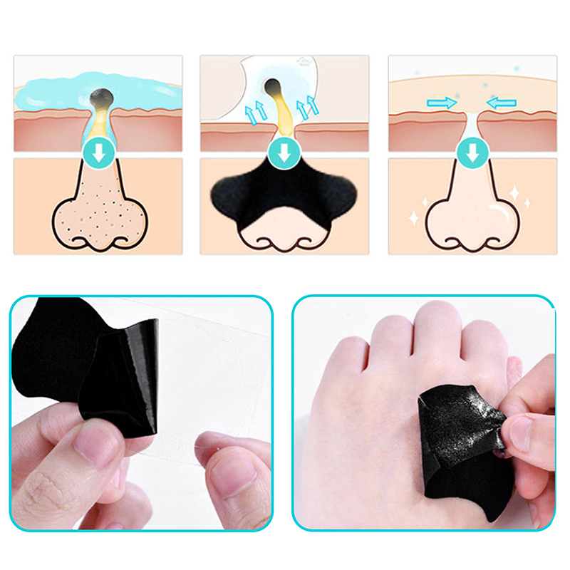 5/15/25/50개 대나무 숯 블랙헤드 제거 코 모공 - Charcoal Pore Strip 리뷰 및 가격