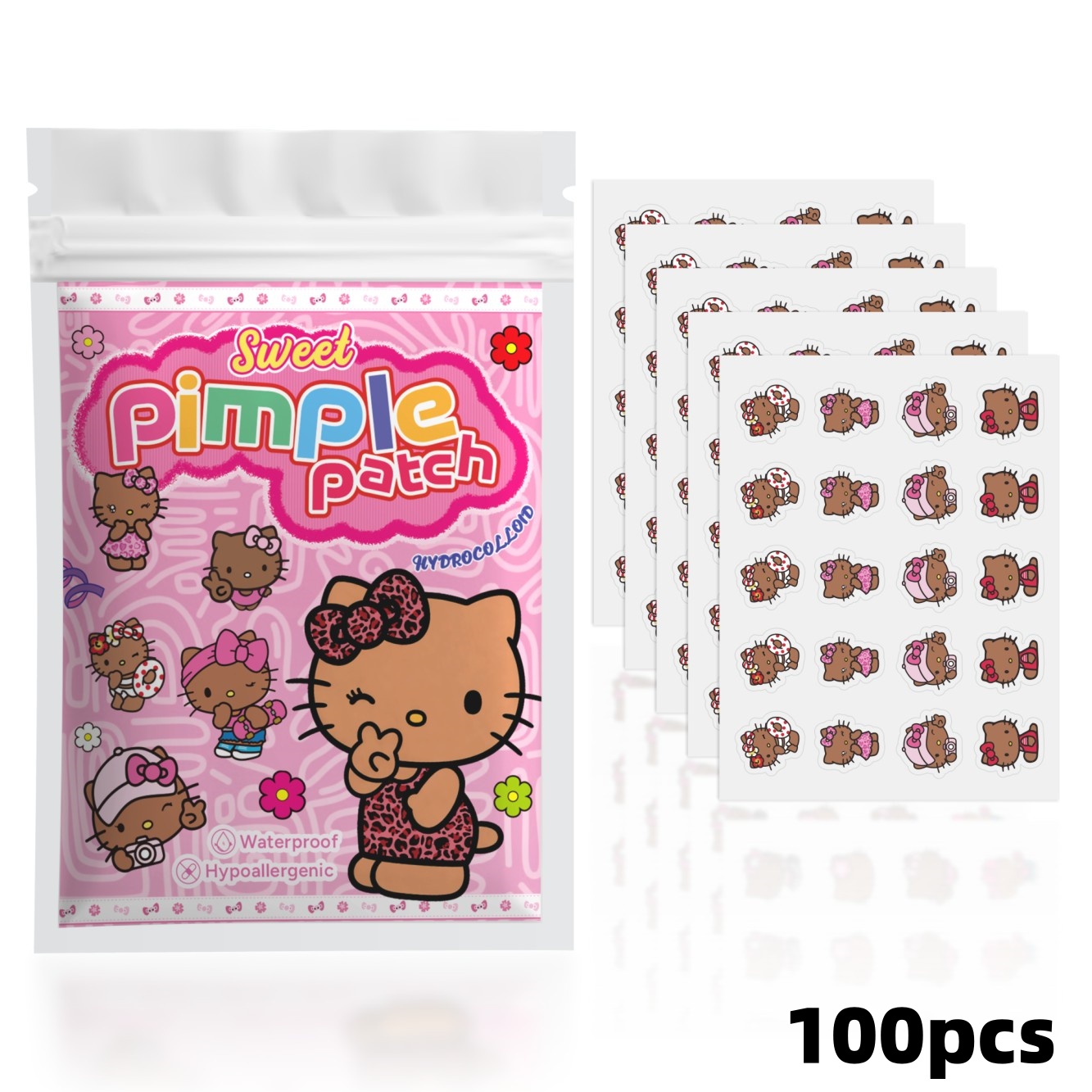 100개입 헬로키티 여드름 패치, 얼굴 여드름 패치,  - Hydrocolloid Acne Patch 리뷰 및 가격