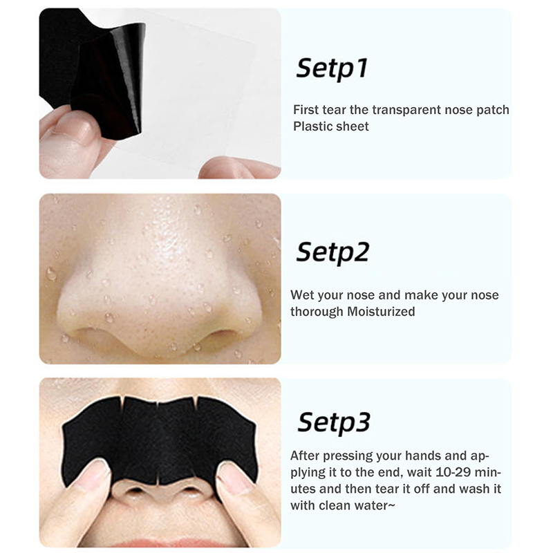 5/15/25/50개 대나무 숯 블랙헤드 제거 코 모공 - Charcoal Pore Strip 리뷰 및 가격