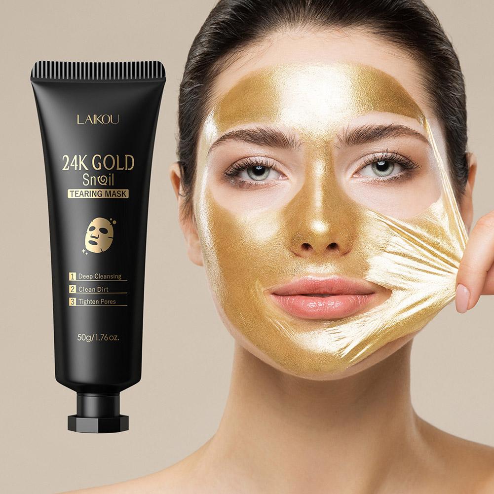 라이코우 24K 골드 스네일 티어링 마스크 딥 클렌징  - Snail Cream Gel 리뷰 및 가격